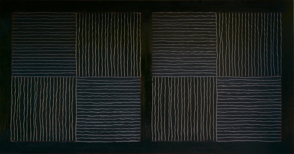 14. M.M & Wires on panel 48x92" 2006